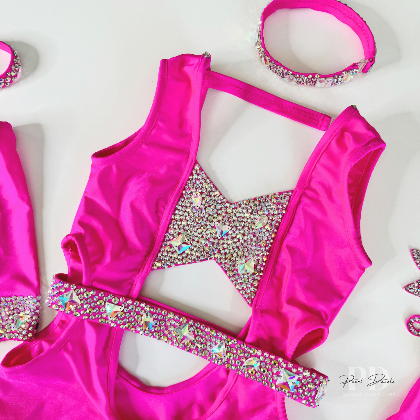 Ready to ship 9-10Y Barbie Pink Sparkle Sassy Jazz Dance Costume