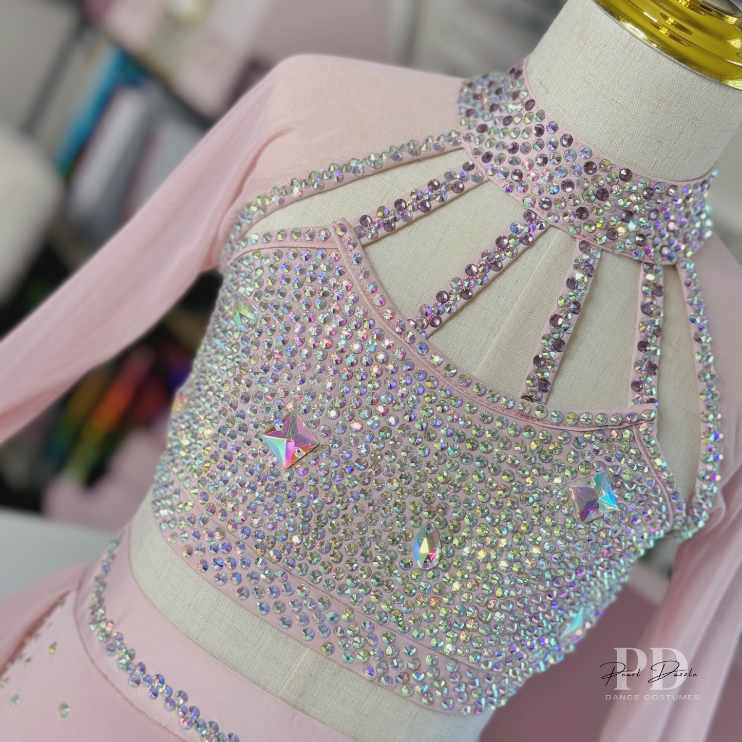 Ready to ship 7/8Y Dreamy Pink Customized Lyrical Dance Costume
