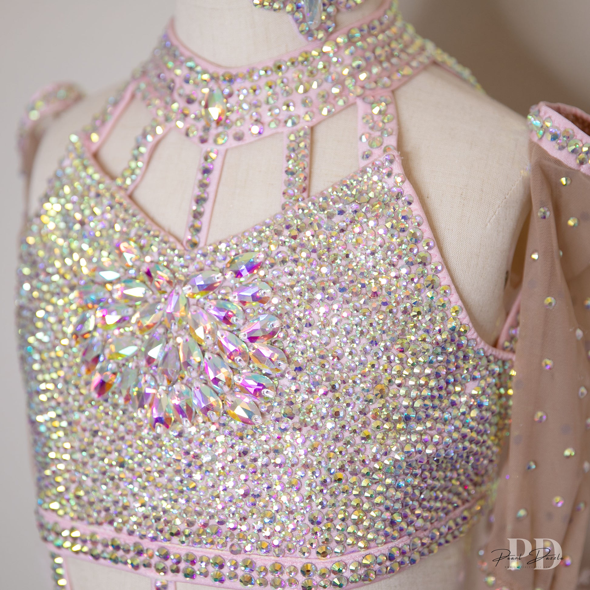 [In stock] 7/8Y Sassy Baby Pink Jazz Musical Theater Dance Customized Costume