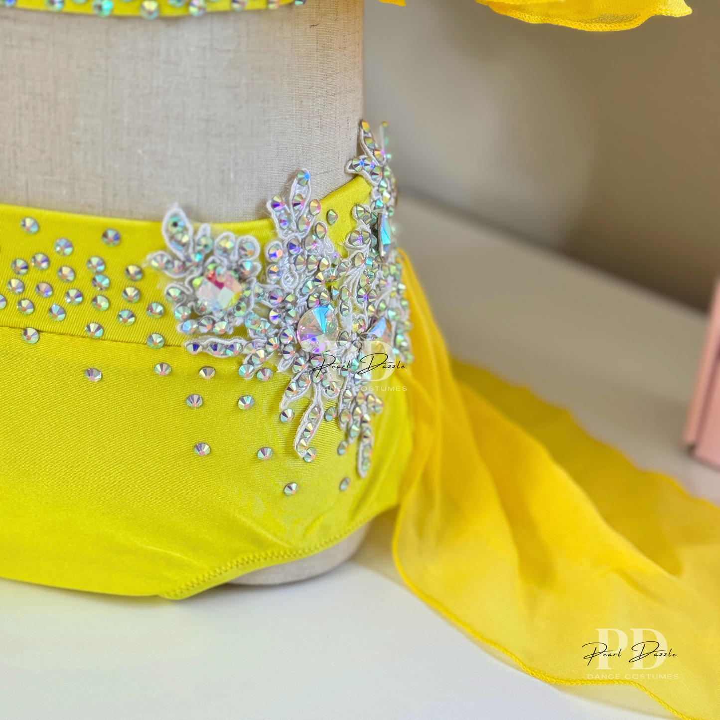 Made to order- Beautiful Yellow Customized Lyrical Dance Costume