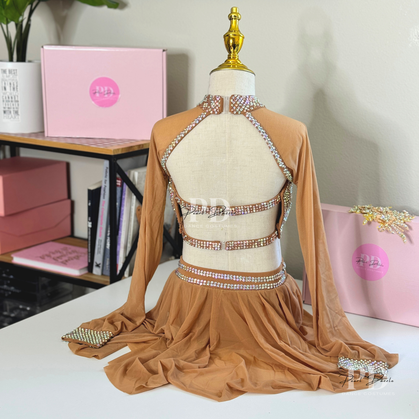 Made to order - Dreamy Mocha Customized Lyrical Dance Costume