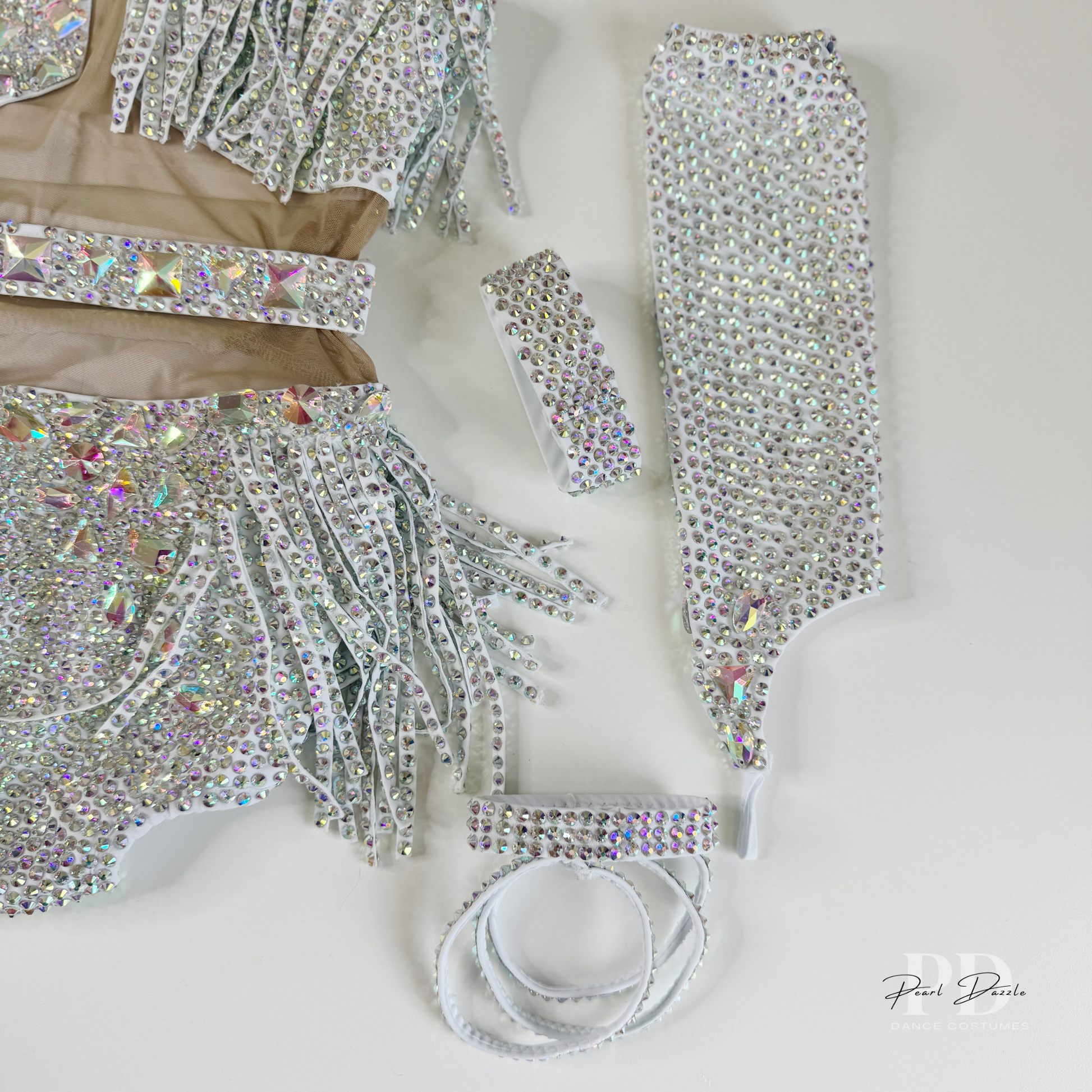 Ready to ship 7/8Y Diamond Dazzle -Customized Jazz Dance Costume