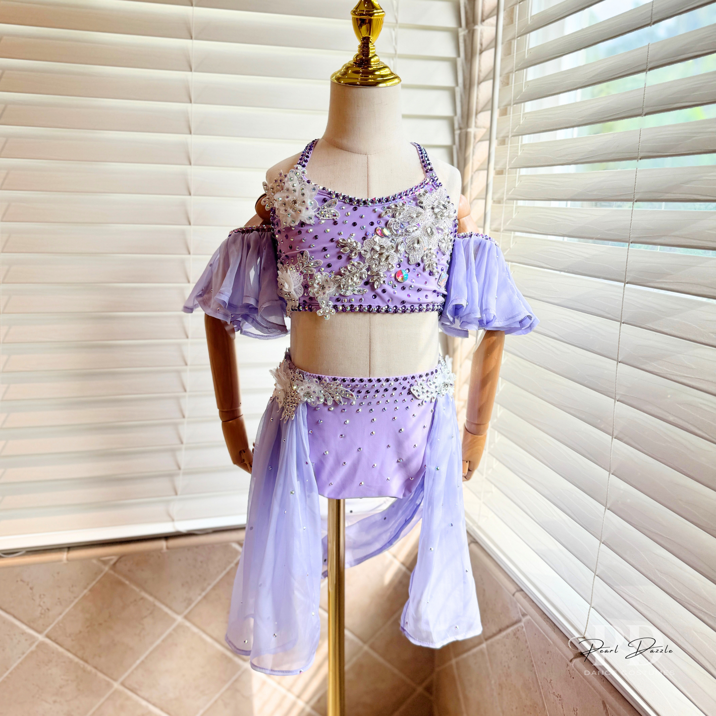 Made to order- Lavender Blossom Lyrical Dance Costume