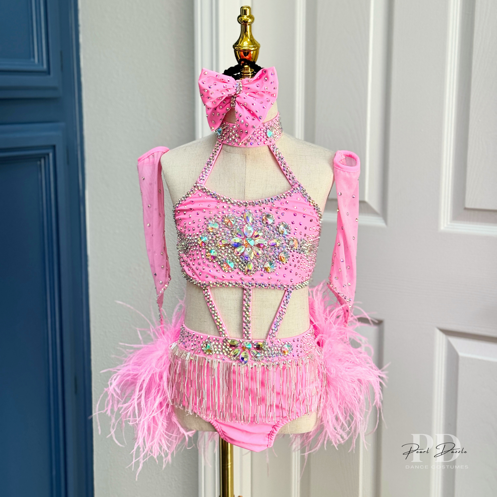 Ready to ship Pearl Pink Jazz /Musical Dance Costume