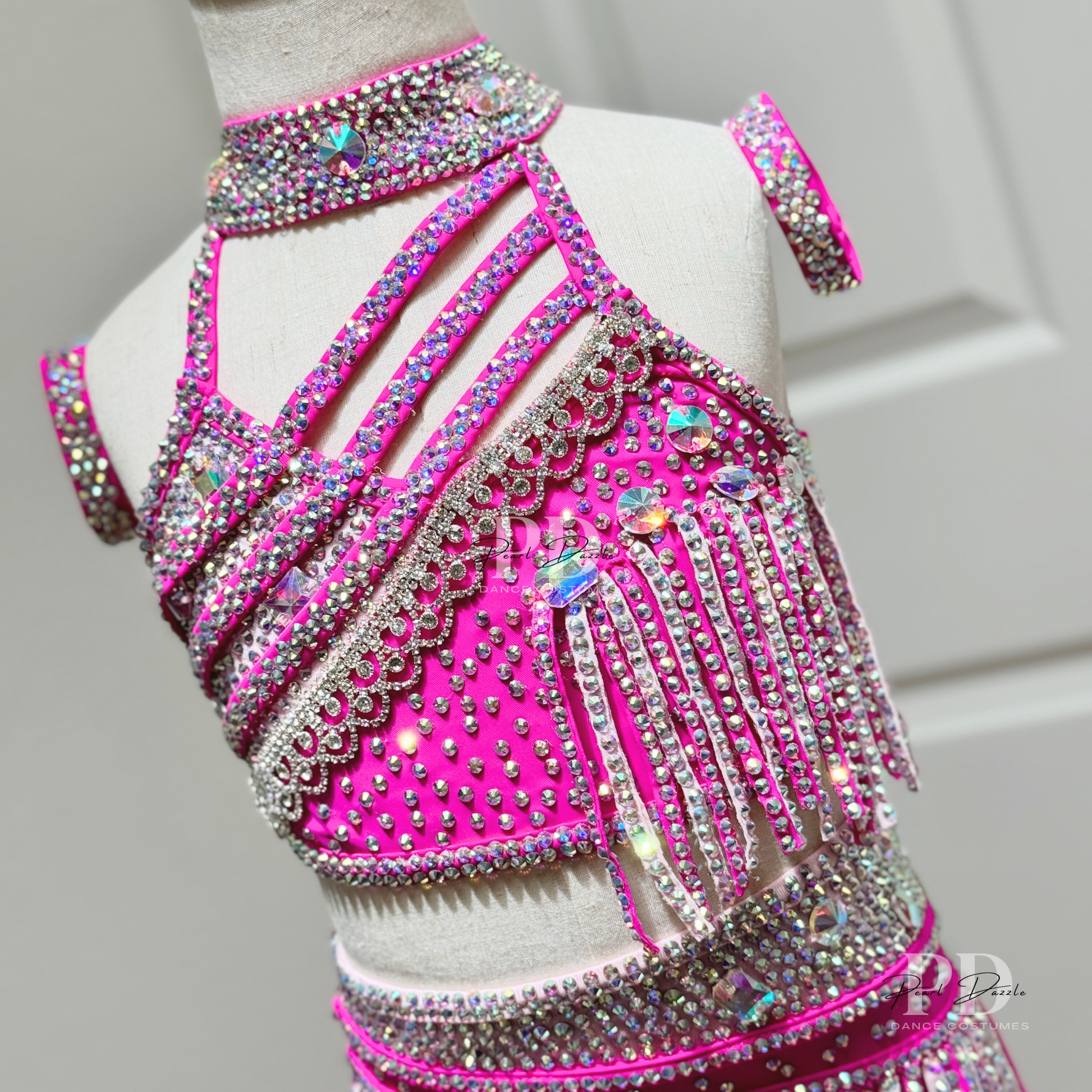 Sassy Neon Two Tone Pink Jazz Dance Costume