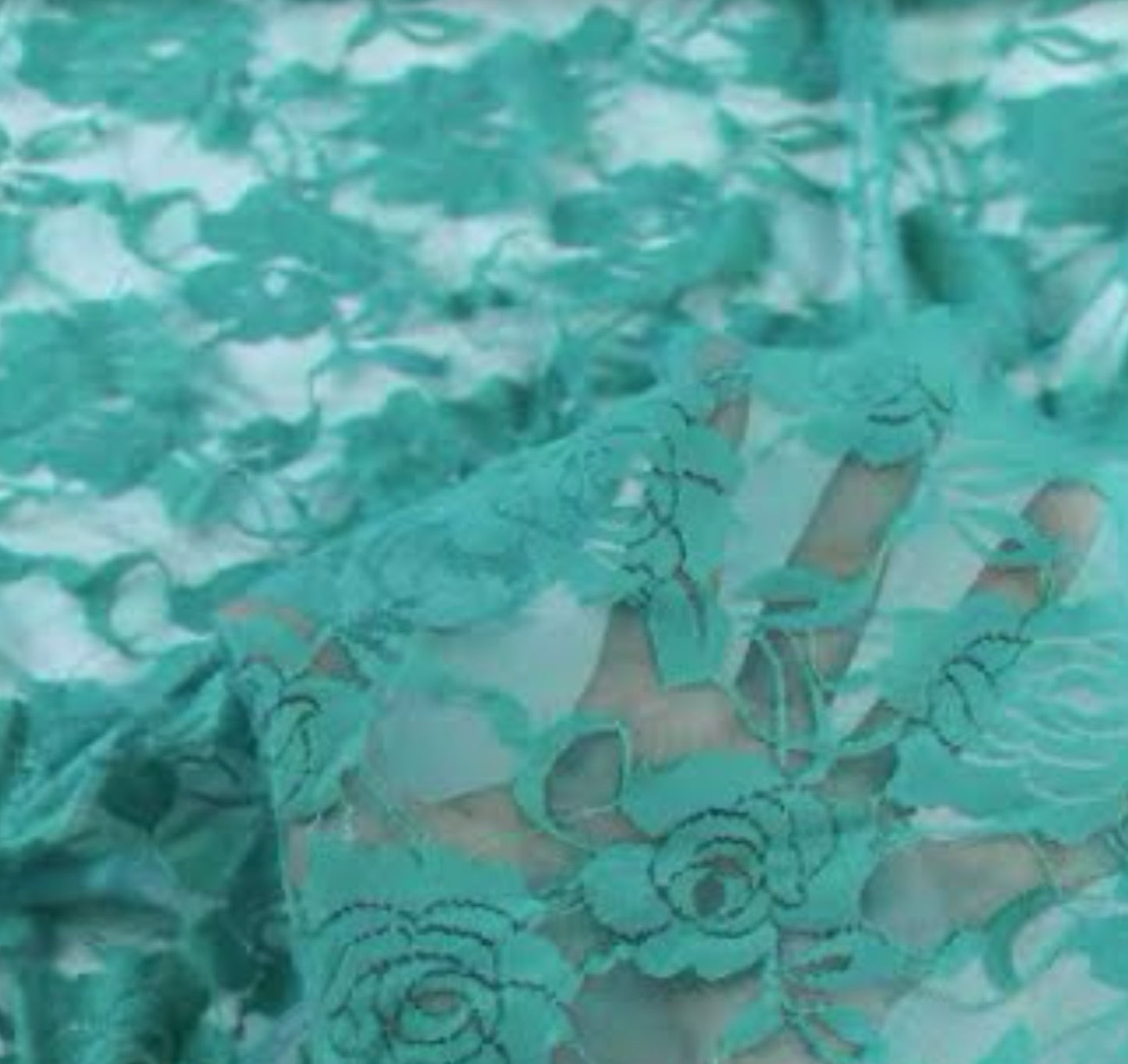 【For Nicole】Aqua Green Lace Custom Order