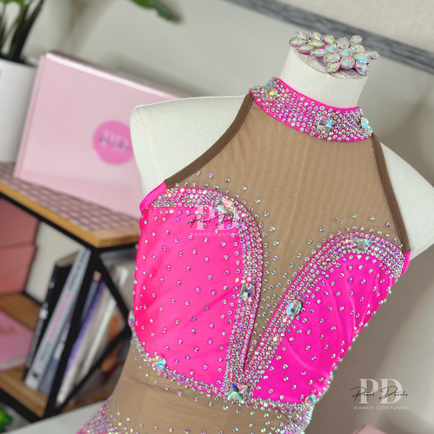 Made to order- True Pink Dazzle -Customized Jazz Dance Costume