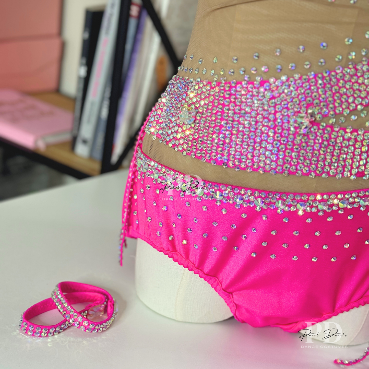 Made to order- True Pink Dazzle -Customized Jazz Dance Costume