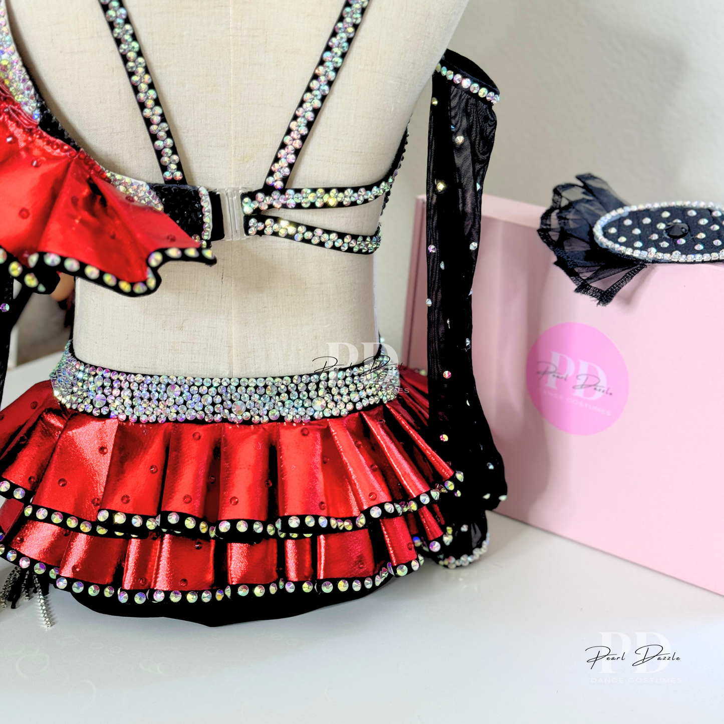 Made to order- Speak French Theme Customized Jazz  Dance Costume